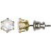 7mm Forever Gold Cubic Zirconia Stud Earrings In Asst Sizes 106432-E057 Gold